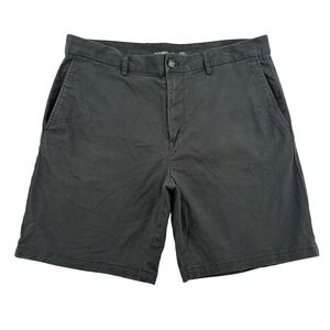 Old Navy Built-In Flex Slim Fit Chino Shorts Mens 36 Gray Flat Front Outdoors